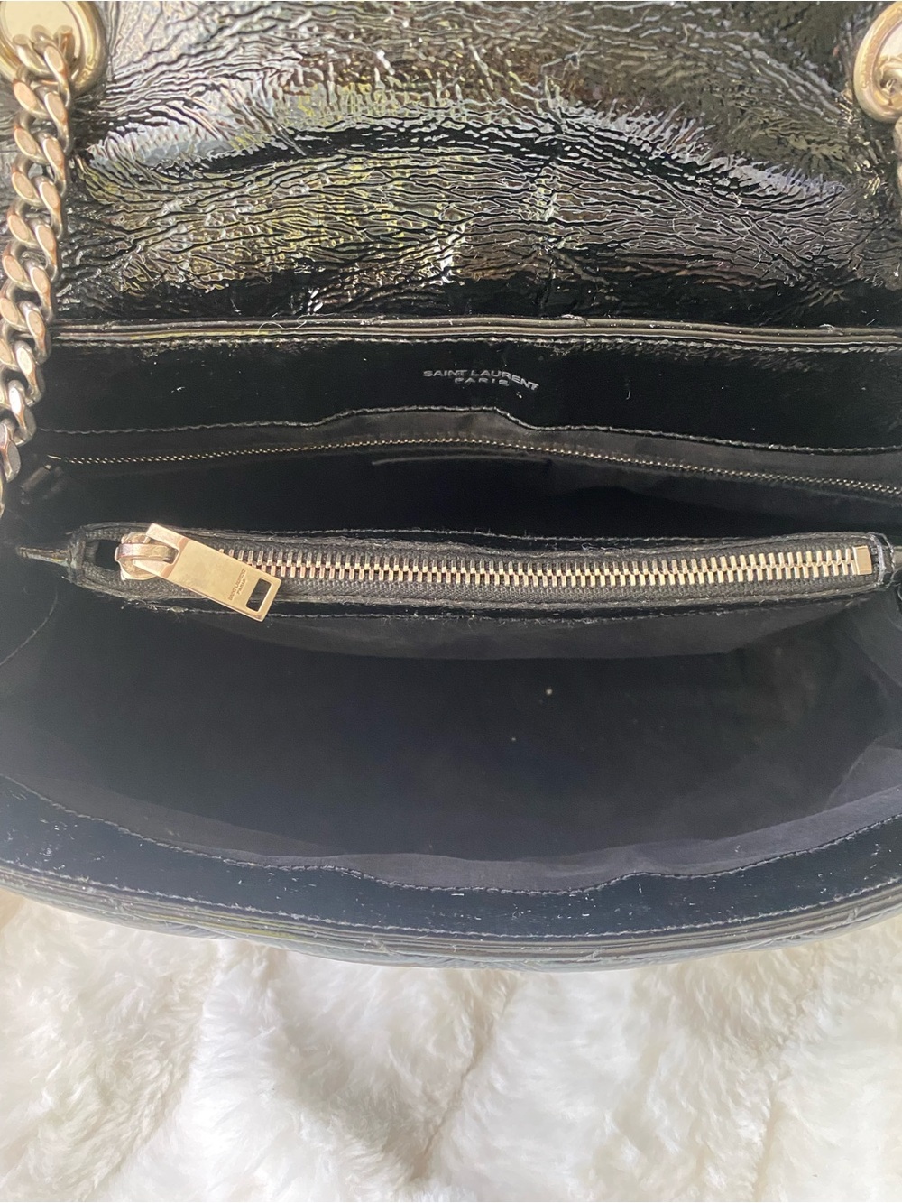 ❤️ SAINT LAURENT Medium Loulou Chain Bag - Picture 6 of 17